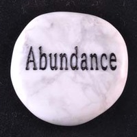 Abundance Howlite White Word Stone