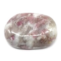 Pink Tourmaline in Quartz Palm Stone [Type 1 - 3pcs]