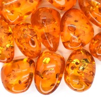 Amber Tumbled Stones [Small 100g]